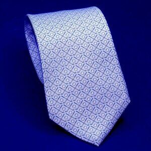 Vineyard Vines Light Blue Men's Silk Tie Clubs & Golf Balls Sporty 57 X 3. 5/8"